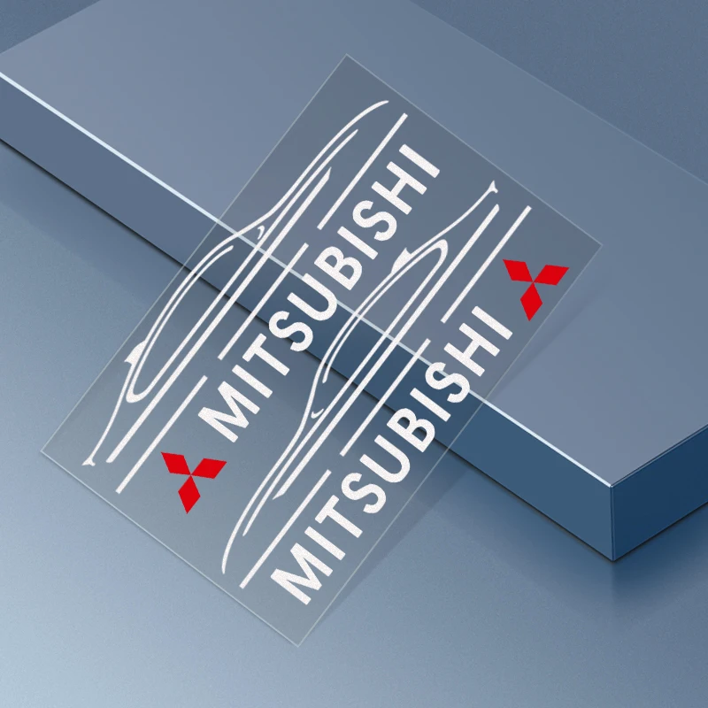 2 шт. автомобильные товары стикер на зеркало заднего вида в автомобиле для Mitsubishi