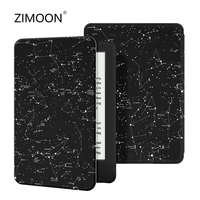 for kindle 10th smart case pu leather printing hard cover for kindle 10th j9g29r 2019 released magnetic protective shell