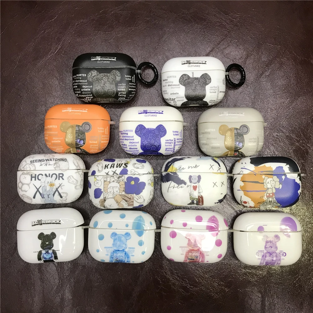 Чехол для Apple Airpods 1 2 Pro милый мультяшный механический медведь чехол 3 аксессуары