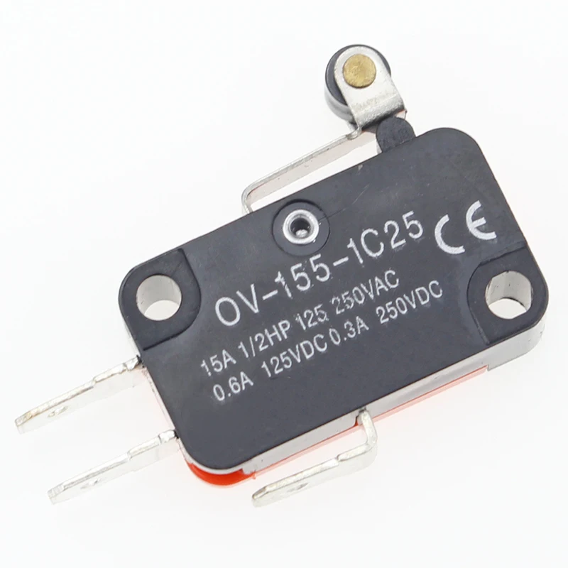 5pcs V-155-1C25 Inching switch limit short handle roller silver point | Обустройство дома