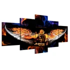 Модульные картины, 5 панелей, картина пожарного на холсте, без больших плакаты с любовью, настенное искусство, домашний декор для гостиной