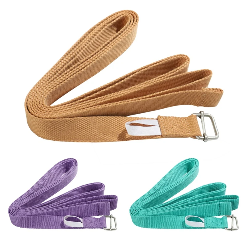 

Adjustable Belt Sport Yoga Stretch Strap D-Ring Belt Pilates Gym Waist Leg Fitness Exercise Gym equipment Multi-Colors