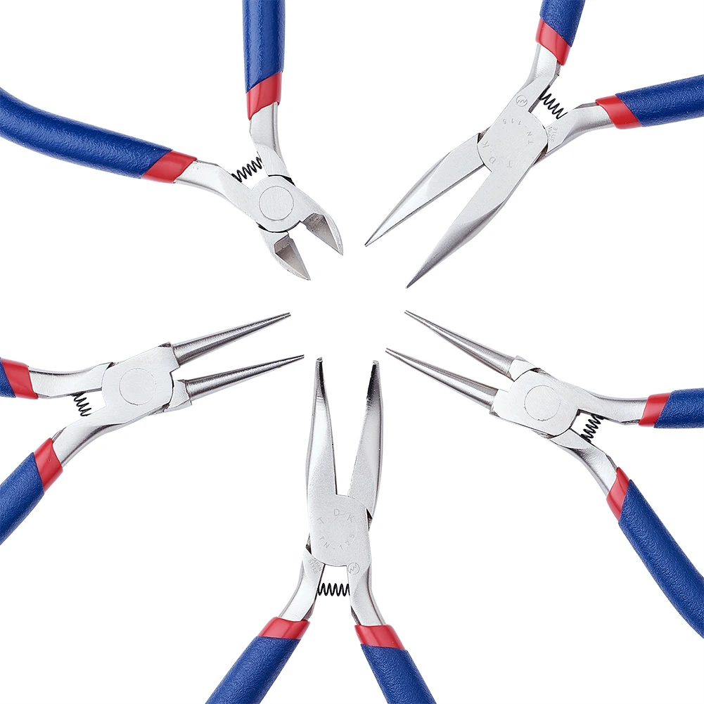 Плоскогубцы для резки ювелирных изделий из углеродистой стали набор клещи 5 шт. |