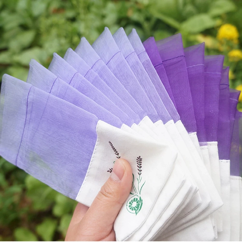 

Portable Flowers Printing Beautiful Fragrance Lavender Sachet Bag Lavende Sachet Bags for Seeds Dry Flowers Sachet Bags Portable