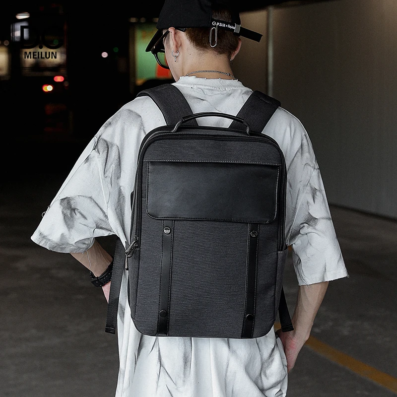 

Водонепроницаемый рюкзак из ткани Оксфорд DC.meilun Tidog, модный простой студенческий рюкзак, мужской студенческий рюкзак с защитой от кражи