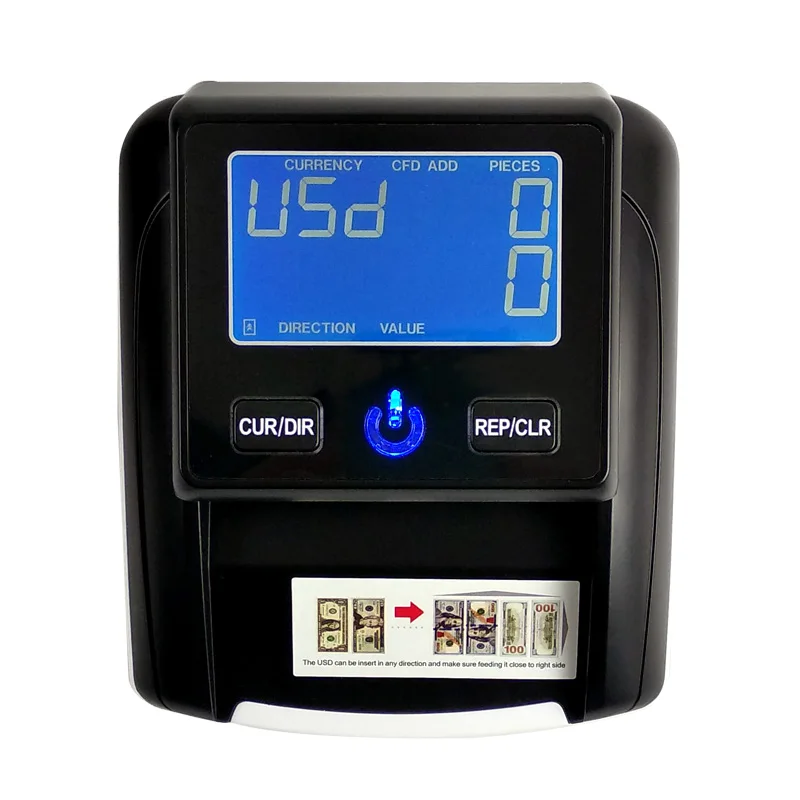 Портативный детектор банкнот Aibecy с использованием UV/MG/IR/DD|Счетчик