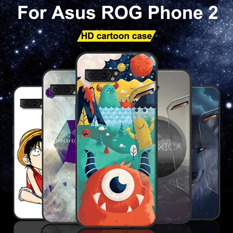 Для Asus ROG Phone 2 ZS660KL чехол мягкий силиконовый защитный AsusROG Phone 2 II Тонкий чехол для Asus ROG2 ZS660KL