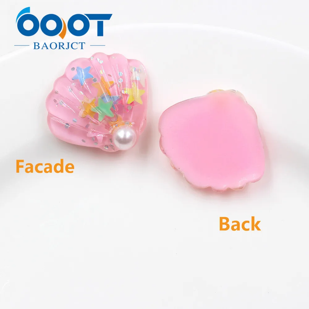 OOOT BAORJCT 20312-6 10pcs 30mm*25mm Multiple Colorful pearl Sea shell decoration ornaments Decorations DIY handmade materials | Дом и сад