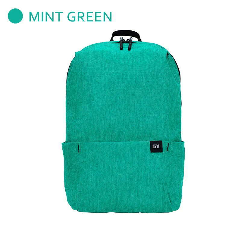 Mint green Xiaomi официальный 10L рюкзак сумка водонепроницаемый 10 цветов досуг спорт маленький размер нагрудный пакет сумки унисекс для мужчин женщин и детей - Цвет: Mint green