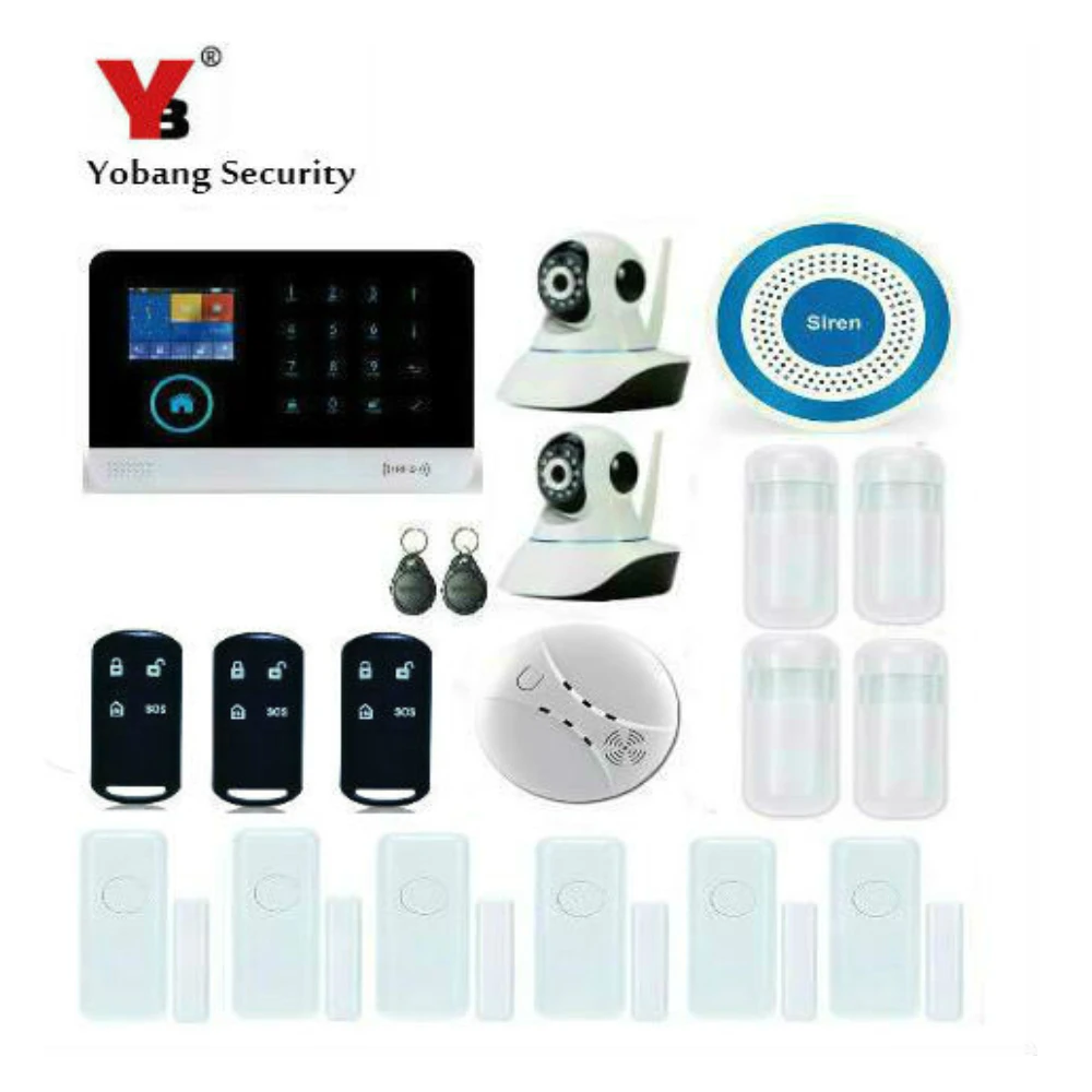Yobang безопасность Wi Fi GSM домашняя охранная сигнализация беспроводные наборы