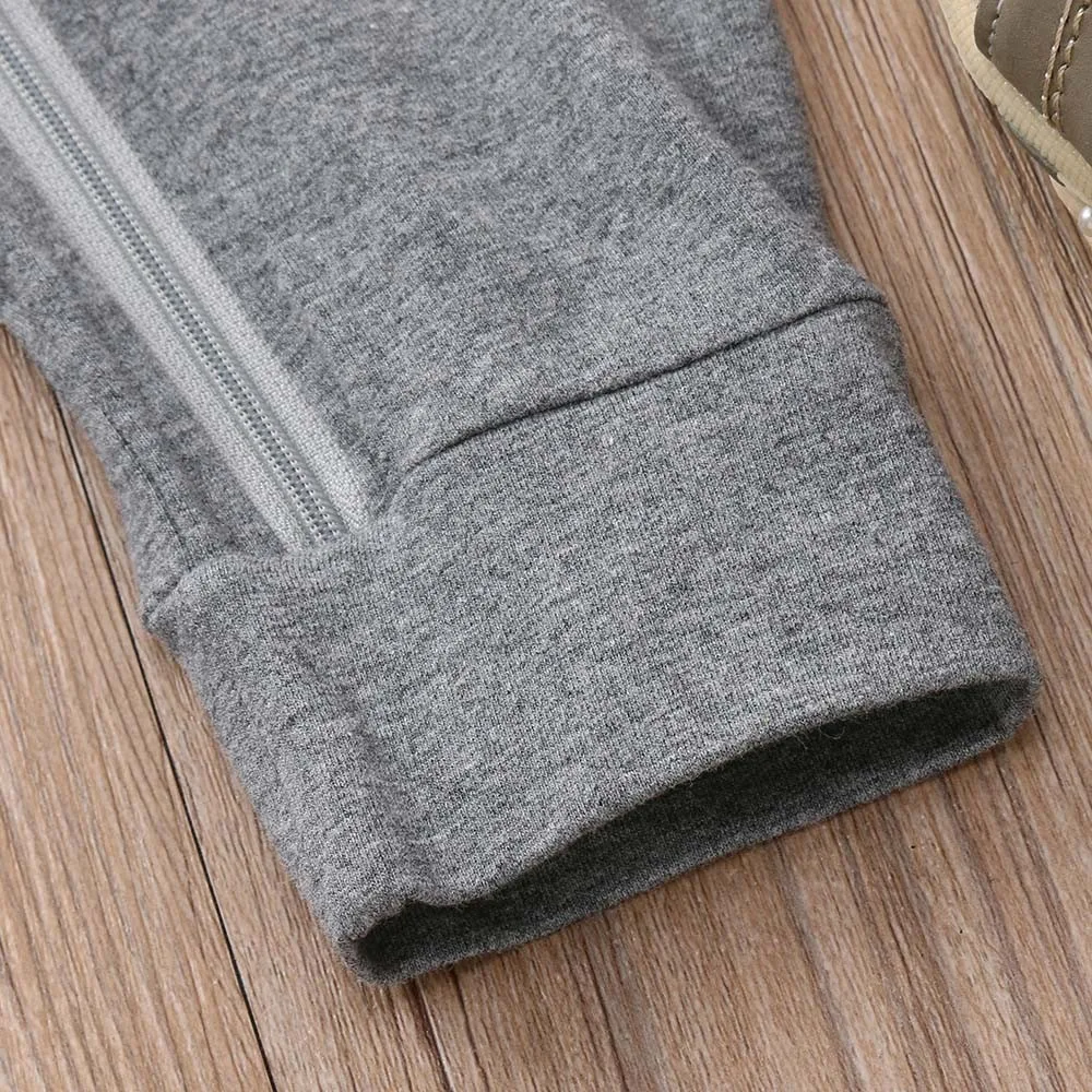 

Newborn Baby Dinosaur Cartoon Rompers Spring Long Sleeve Jumpsuits Infant Girls Boys Casual Hooded Overalls Zipper Romper H55