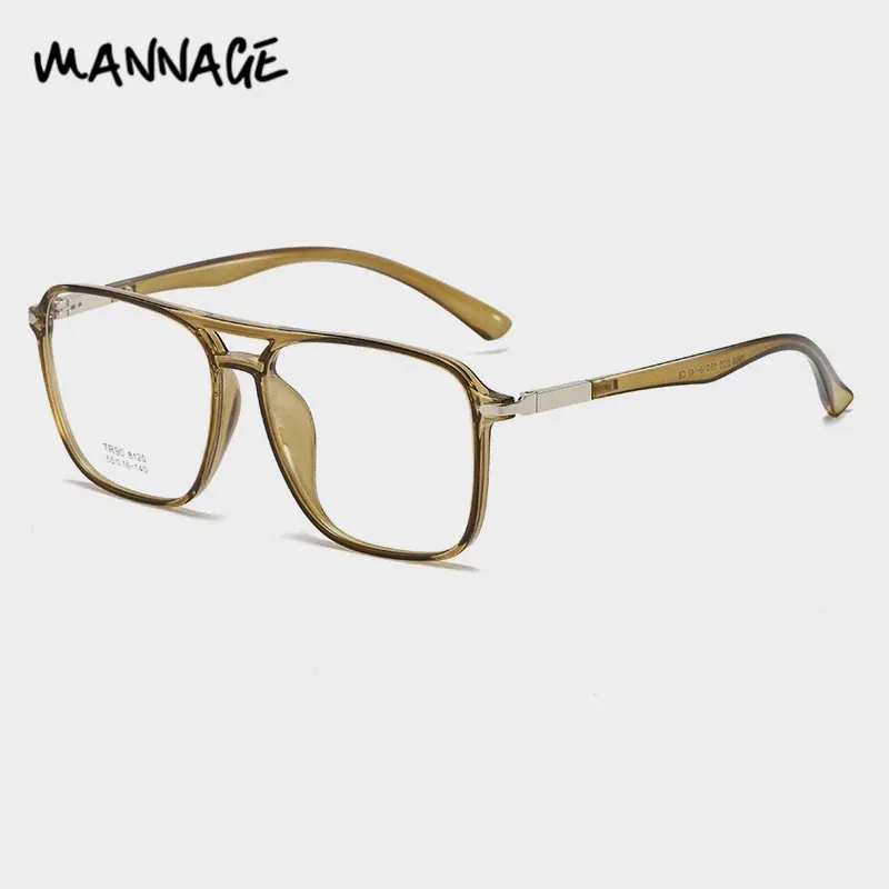 Оправа для очков мужчин и женщин TR прозрачная винтажная с двойным лучом |