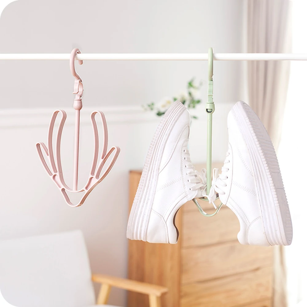 Хит продаж 2 крючка пластиковая сушилка для обуви подвесная полка хранения вещей