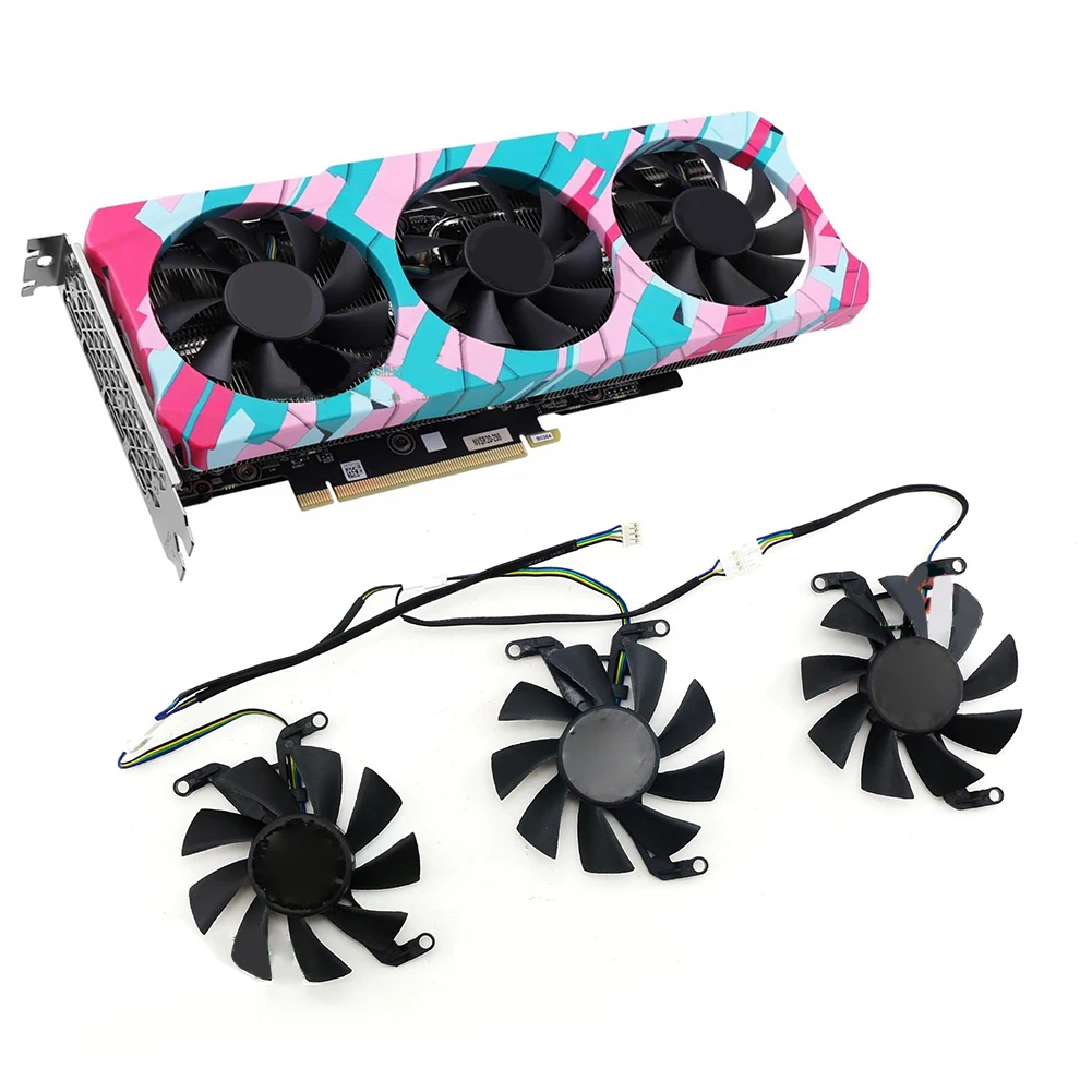 

For ZOTAC RTX3060 3060ti LHR 12GB X-GAMING GOC Graphics Card Cooling Fan