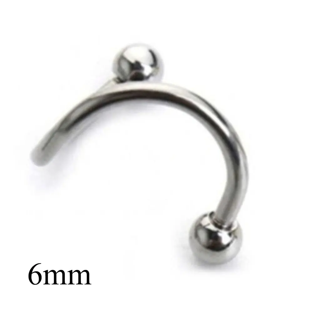 Ear Nail Bone Barbell Earring Piercing helix ear stud tragus Black Silver Gold Cartilage Ring For Men Women | Украшения и