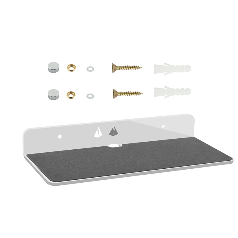 

Wall Shelf Speaker Stand, Acrylic Wall Mount Display Shelf for Bluetooth Speaker, Webcam, Cell Phones, Toy