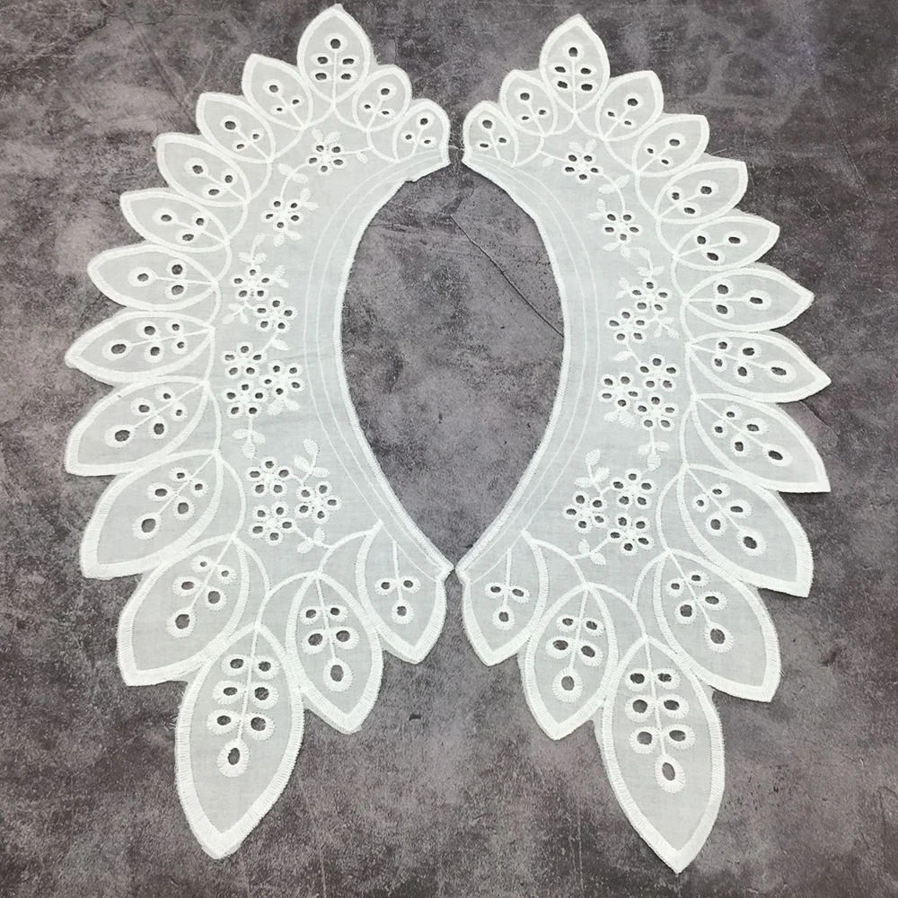 Сделай Сам воротник с крыльями ангела хлопковый вышитый отверстиями