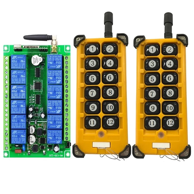 Радиоуправление умный дом, 3000 м, 12 В, 24 В, 36 В, 48 В, 12 каналов