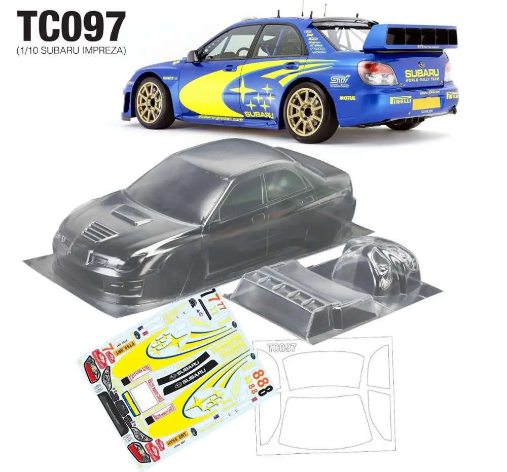 Масштаб 1/10 Team C TC097 WRC 190 мм прозрачный корпус с фотоэлементом чаша для HSP HIP Tamiya rally