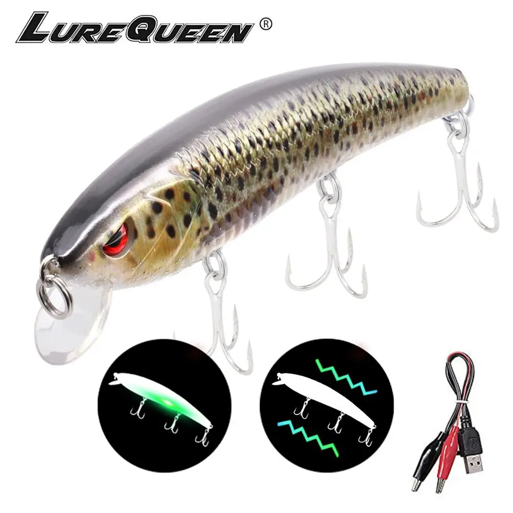 Тонущая электрическая рыболовная приманка с подзарядкой от USB Вибрирующая