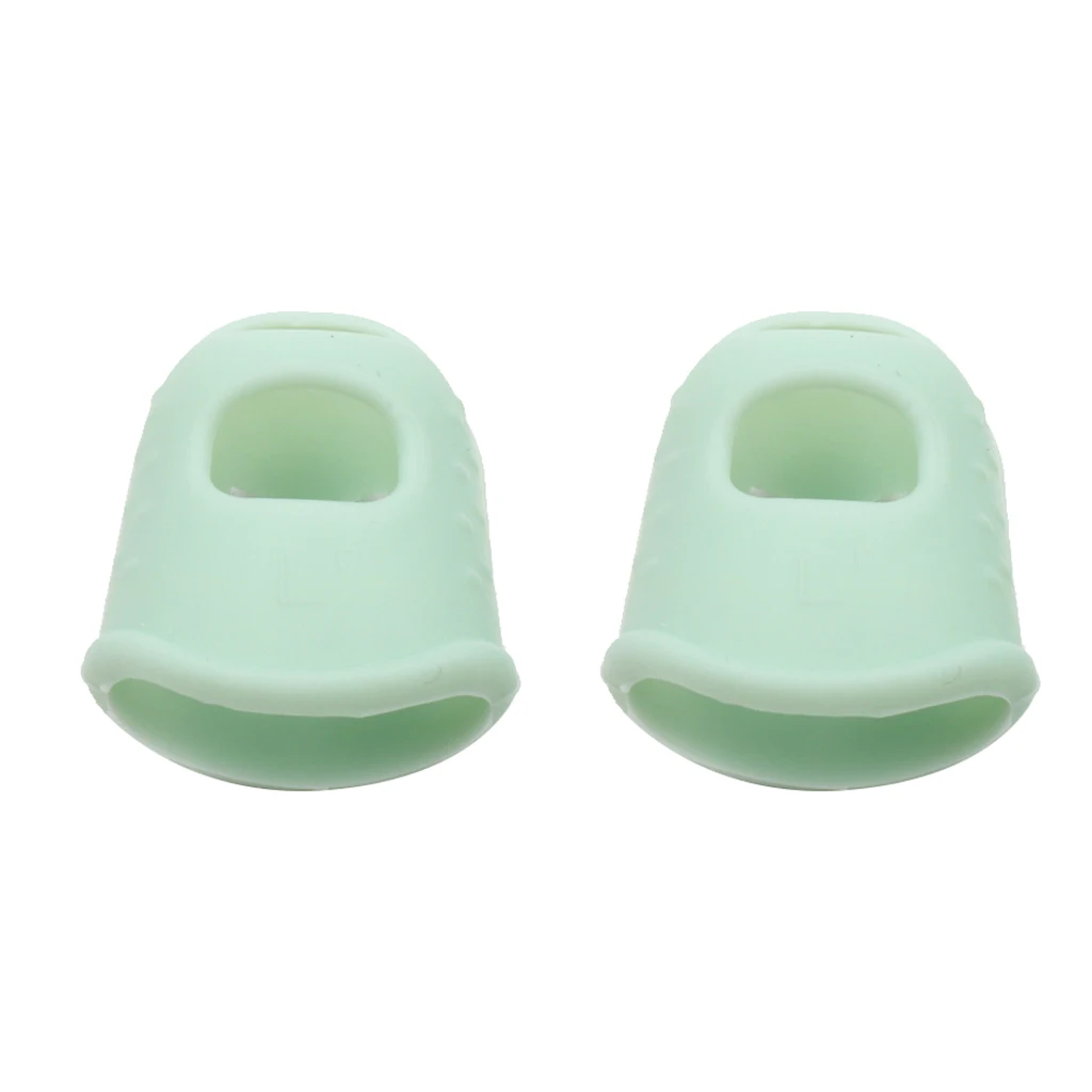

2pcs Anti-slip Silicone Fingertip Protectors Guitar Finger Guards Finger