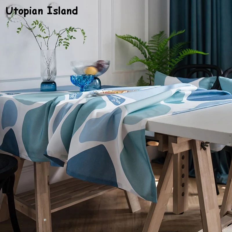 Рождество скатерть красочные булыжник крышка стола прямоугольная скатерти для