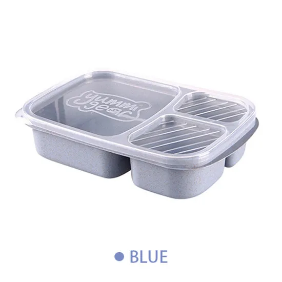 Y41-blue Отдельный Ланч-бокс портативная коробка для бенто Ланчбокс Герметичный пищевой контейнер для микроволновой печи духовки посуда для студентов - Цвет: Y41-blue