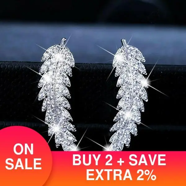 Модное в стиле бохо лист реальные 925 стерлингового серебра серьги для девочек