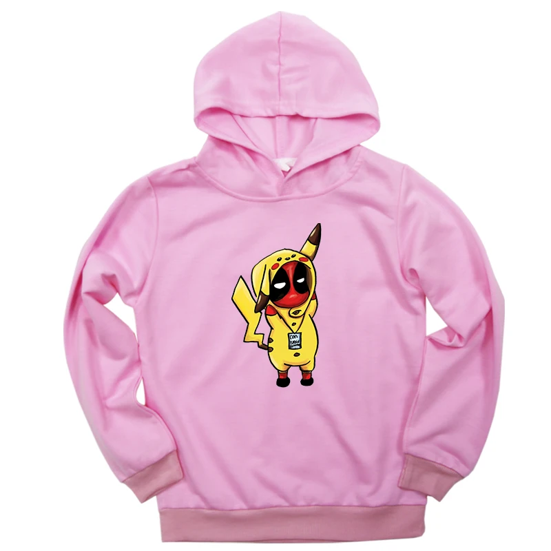 Hoodies 9 Зимние толстовки для детей ясельного возраста; милая толстовка с принтом покемона для мальчиков и девочек; повседневная детская блузка с длинными рукавами - Цвет: Hoodies 9