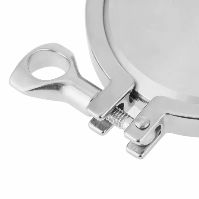 

4"DN100 Welding Ferrule Clamp Gasket Replacement Set Stainless Steel+Silicone Connector Silver Practical