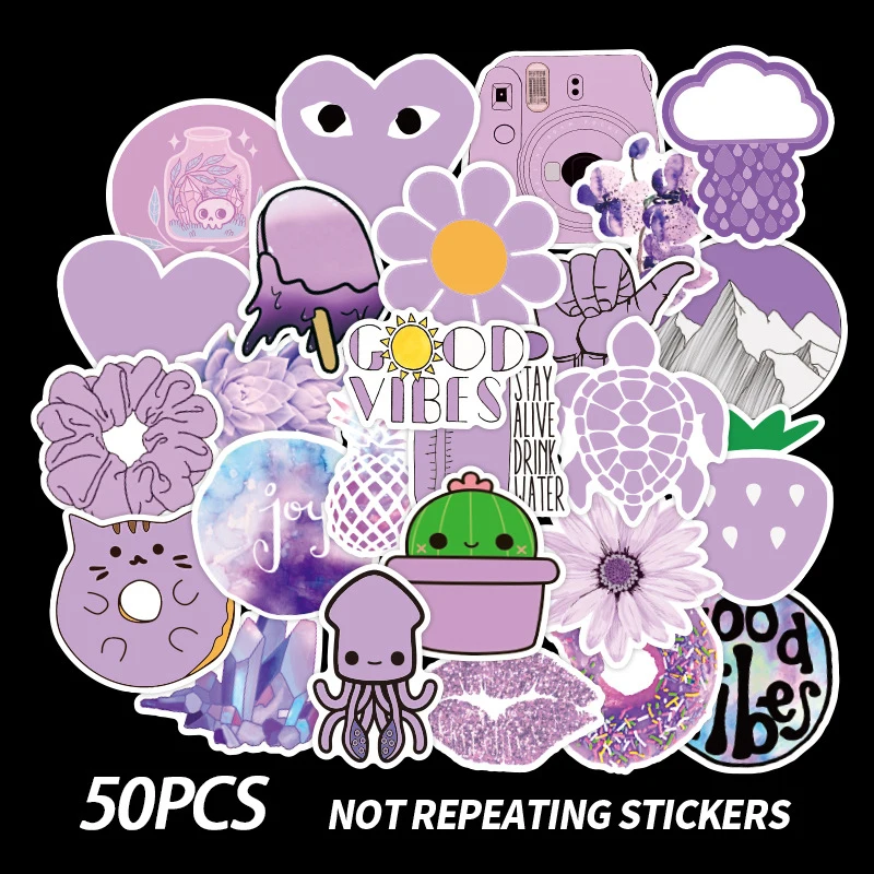 

50-100PCS Cartoon Yellow VSCO Girl Stickers For Children Toy Waterproof Sticker to DIY Suitcase Laptop Bicycle Helmet Car Decals