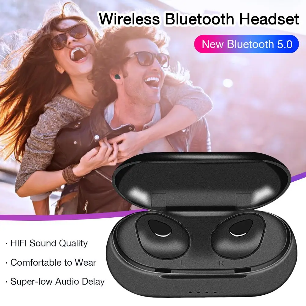 Беспроводные мини наушники Y20 с поддержкой Bluetooth 5 0 спортивные стереонаушники HD