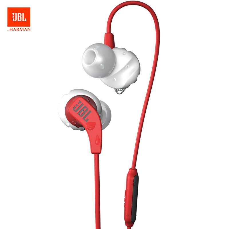 Красный JBL Endurance Run наушники-вкладыши спортивные бас пот-доказательство магнитные наушники в линии управления громкой связи с микрофоном для iPhone Android - Цвет: Красный