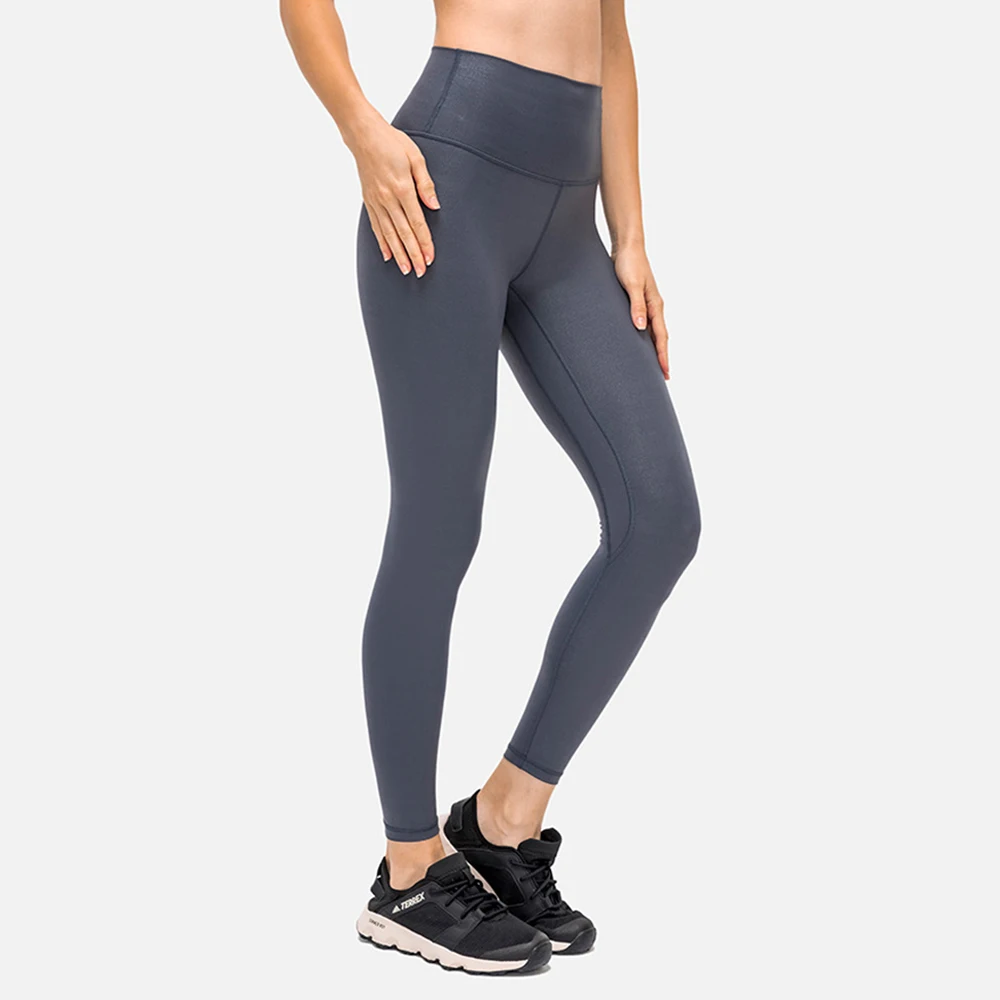 

Women's Faux Leather Workout Leggings Fashion High Waisted Yoga Pants with Side Pocket