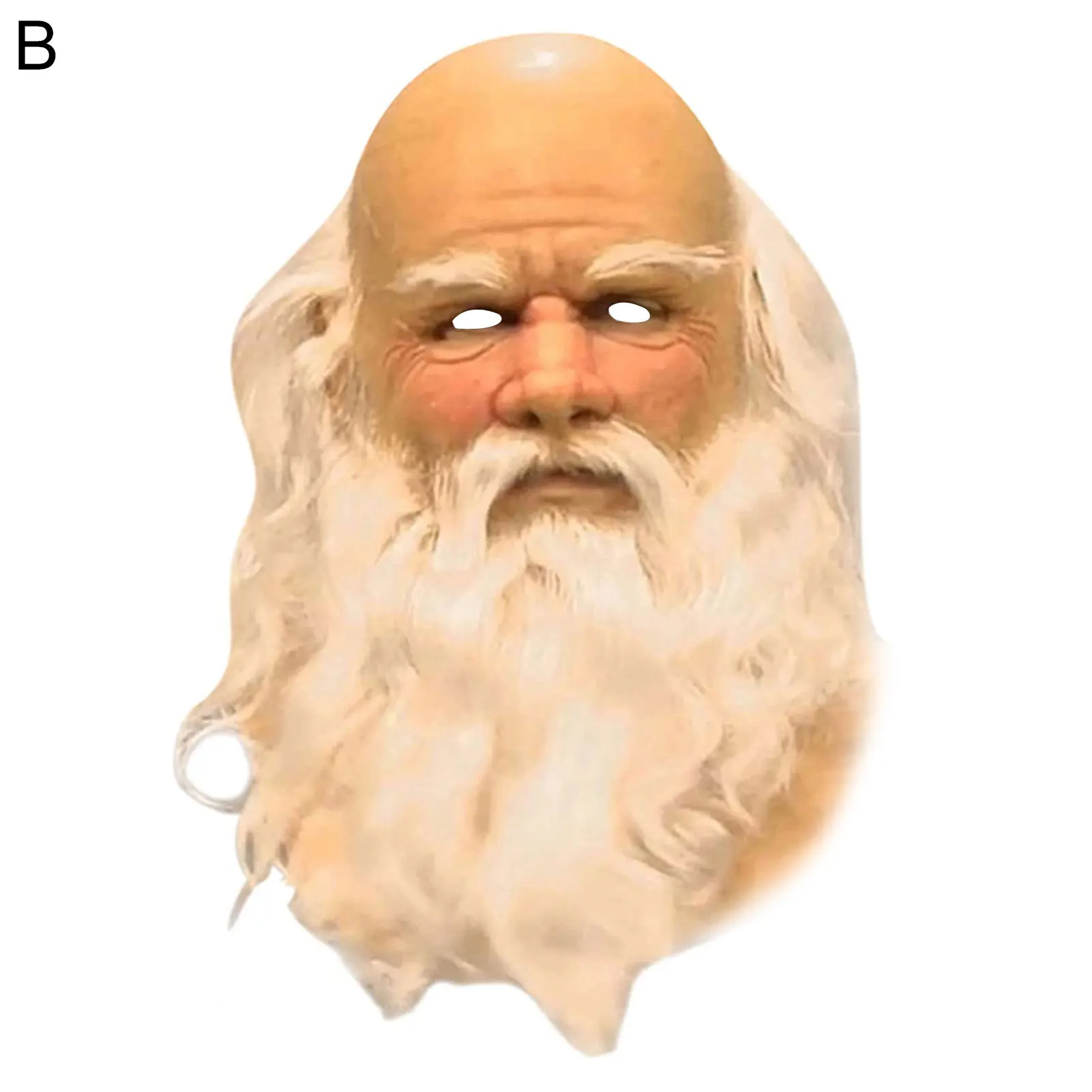 Хеллоуин Косплей Костюм белый длинный волос Санта Рождественский Декор чехол