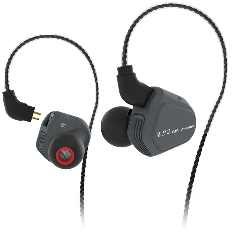 TRN V20 1BA + 2DD наушники гибридные HIFI DJ монитор для бега спортивные наушник гарнитура