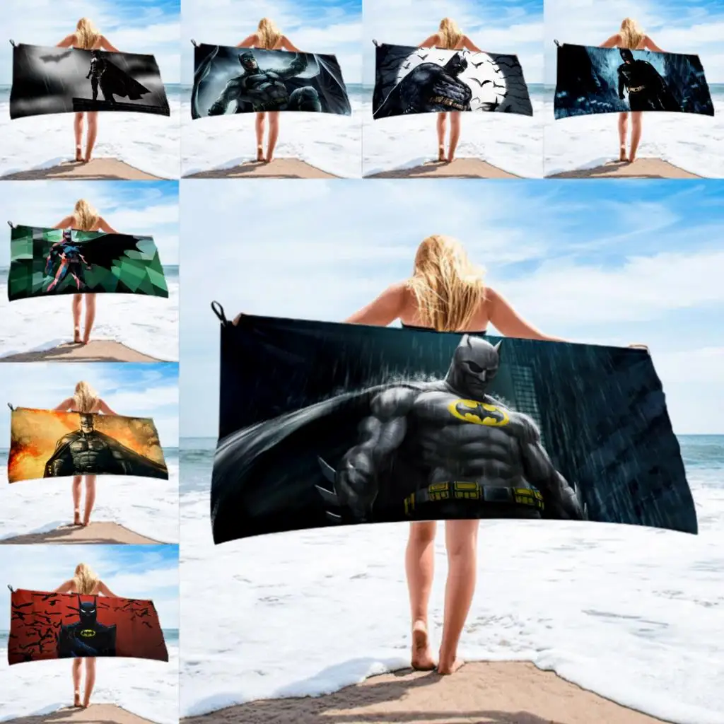 Полотенце банное из микрофибры с принтом супергероев | Спорт и развлечения