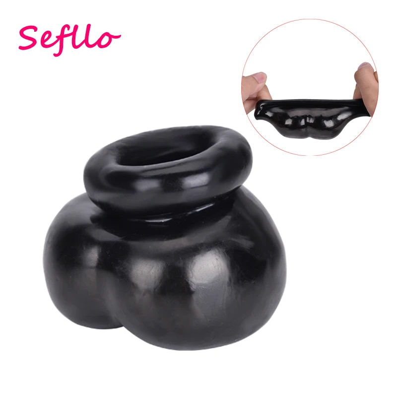 Sefllo Мужская Мошонка носилки Шариковая сумка секс игрушки для взрослых мужчин
