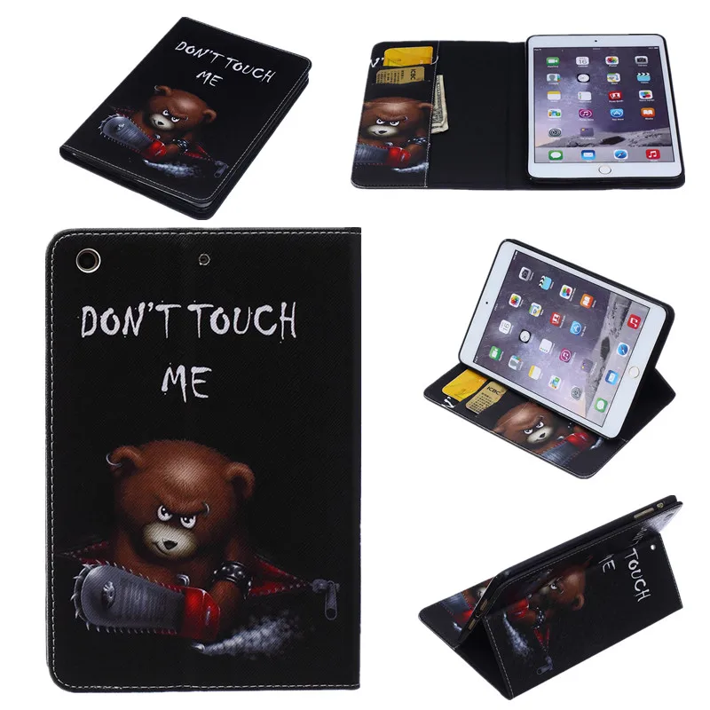 Новое поступление модные откидные чехлы из искусственной кожи с принтом для Apple