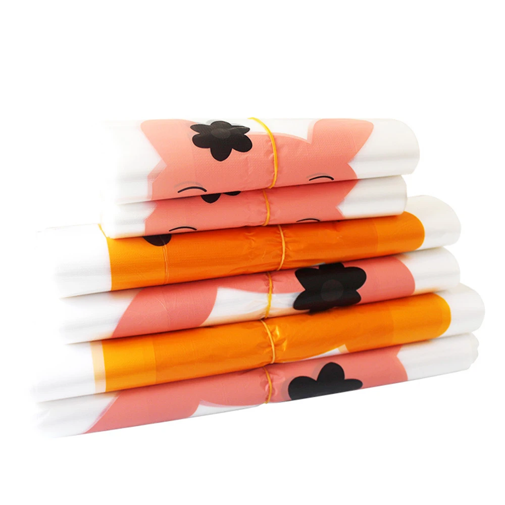 100 шт мультяшный смайлик жилет мешок удобный Розничный супермаркет продуктовые