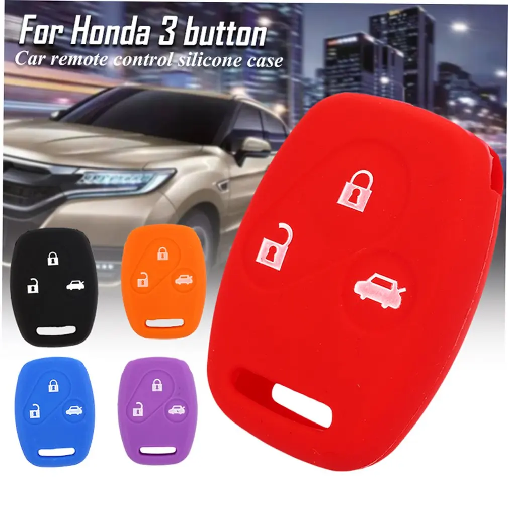 

2018 new arrival 3 button Car remote control silicone protective cover for Honda