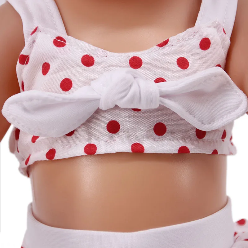 LUCKDOLL маленький свежий, милый купальник подходит 18 дюймов Американский 43cmBabyDoll одежда аксессуары, игрушки для девочек, поколение, подарок на день рождения