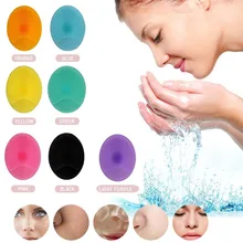 2pcs Silicone Face Cleansing Brush Facial Deep Pore Skin Care Tool Scrub Cleanser Tool Mini Beauty Soft Deep Cleaning Exfoliator