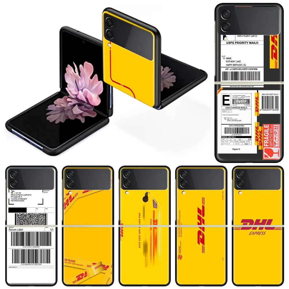 

DHL Express Fashion Case for Samsung Galaxy Z Flip3 Back Cover For Galaxy Z Flip 3 5G 6.7" Smartphone Shell Fitted Coque Housing