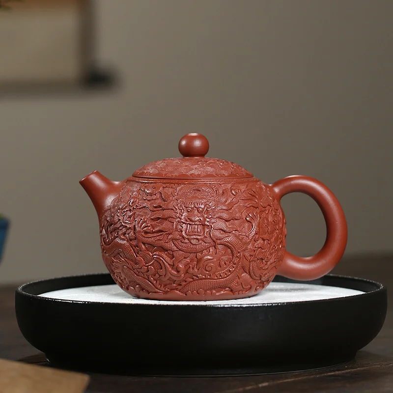 

completely xiao-ming zhou shengshi longteng all hand flower implement master authentic yixing teapot are recommended