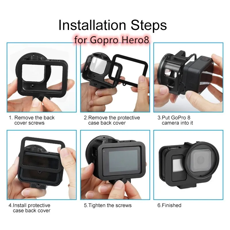 Алюминиевые аксессуары 60 г защитный чехол для камеры GoPro Hero7 6 5 с 52 мм