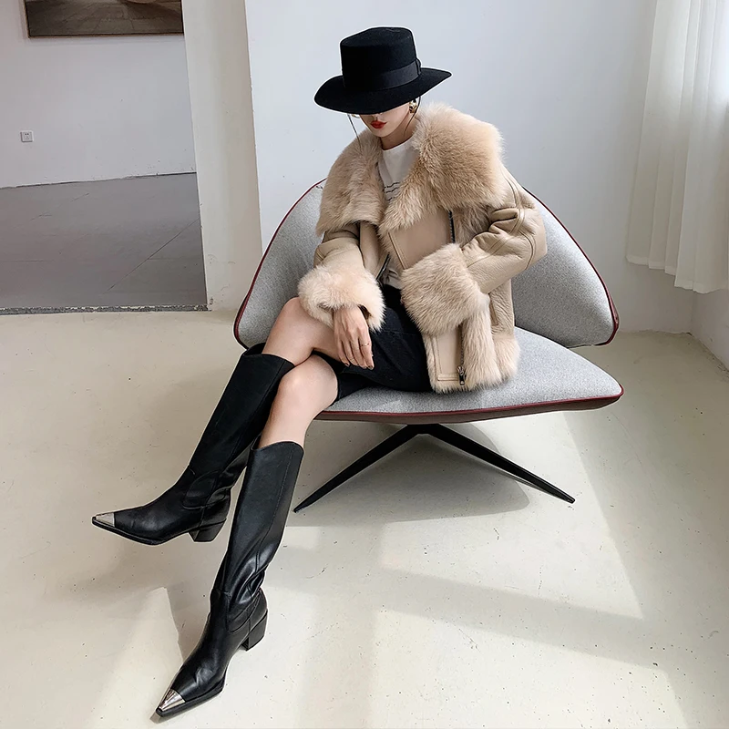 Пальто из натурального меха пальто овечьей кожи женская одежда 2020 корейские