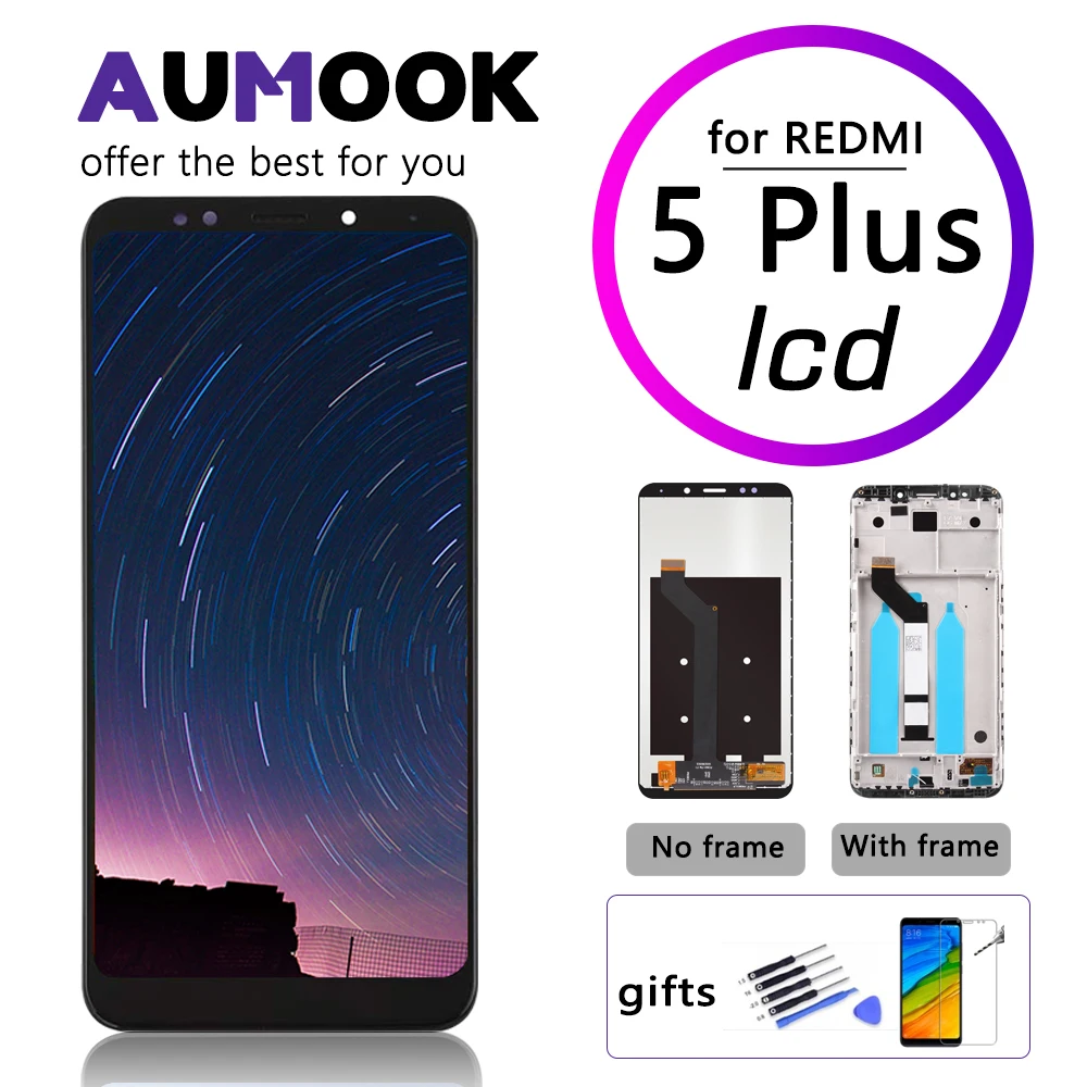 

5.99 inch AAA Quality LCD for Redmi 5 Plus Screen Display Digitizer With Frame Global Version LCD Replacement for Redmi 5plus