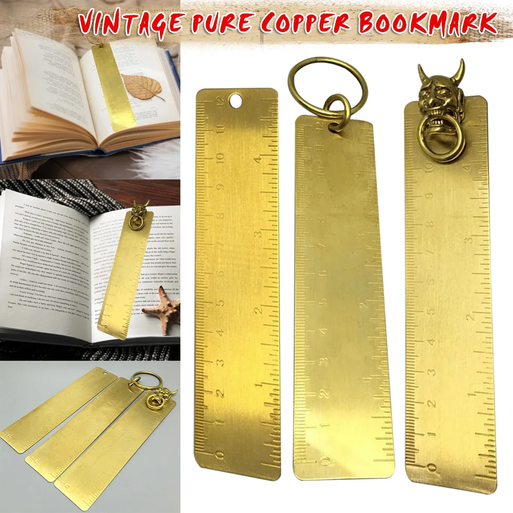 Инструменты для кемпинга линейка медная Закладка мини весы портативная Удобная