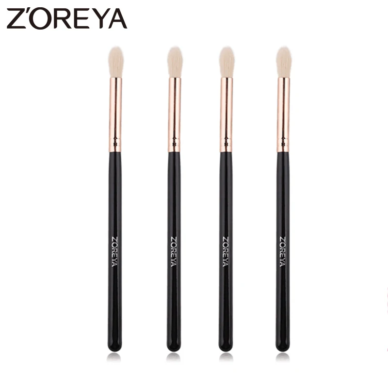 

Zoreya Black Crease Makeup Brushes Soft Synthetic Hair Portable Eye Shadow Makeup Set Travel Brush Cosmetics Tools